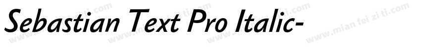 Sebastian Text Pro Italic字体转换